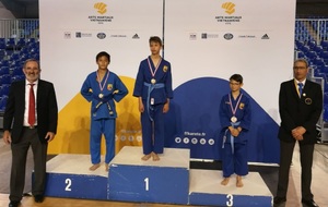 Jérémie 2ème championnat de france combats - 45 kg