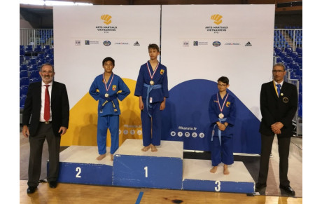 Jérémie 2ème championnat de france combats - 45 kg